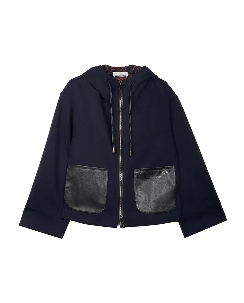Lola Casademunt PU sweatshirt with pockets